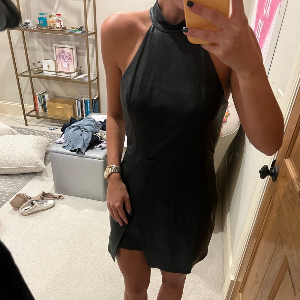 Amanda uprichard faux leather dress